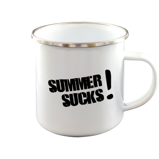 Logo - Emaille-Tasse - Summer Sucks