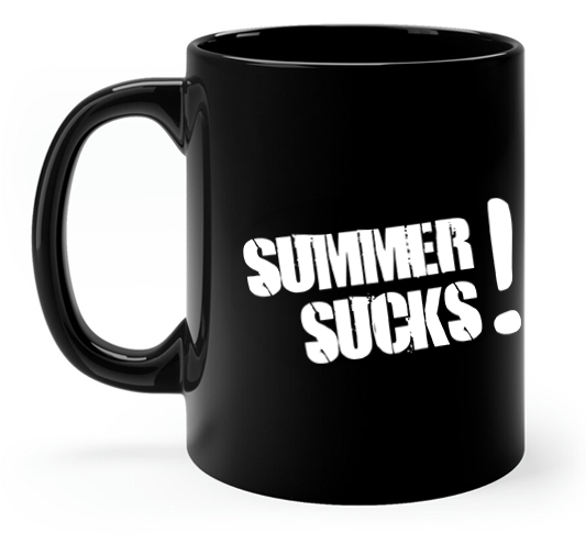 SummerSucks - Tasse (Schwarz) - Summer Sucks